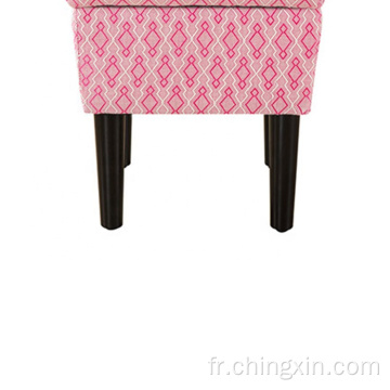 Loisirs Rose Storage Ottoman Salon Salon Meubles